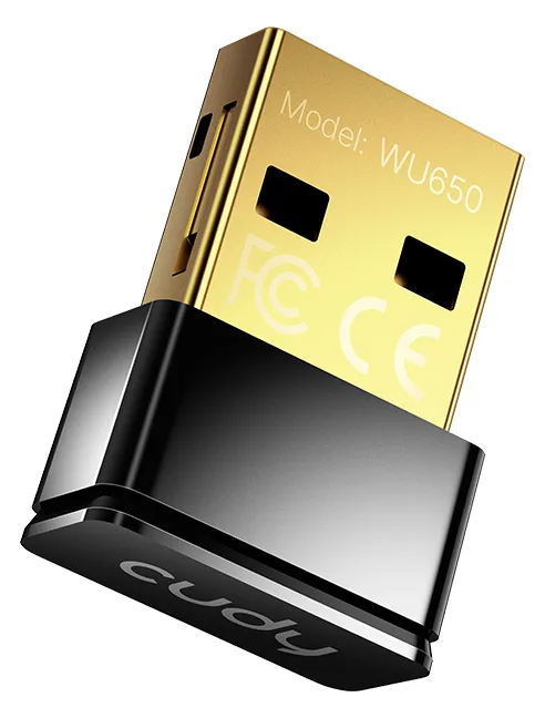 CUDY WU650 - Kabellos - USB - WLAN - Wi-Fi 5 (802.11ac) - 433 Mbit/s - Schwarz, Ansicht 2