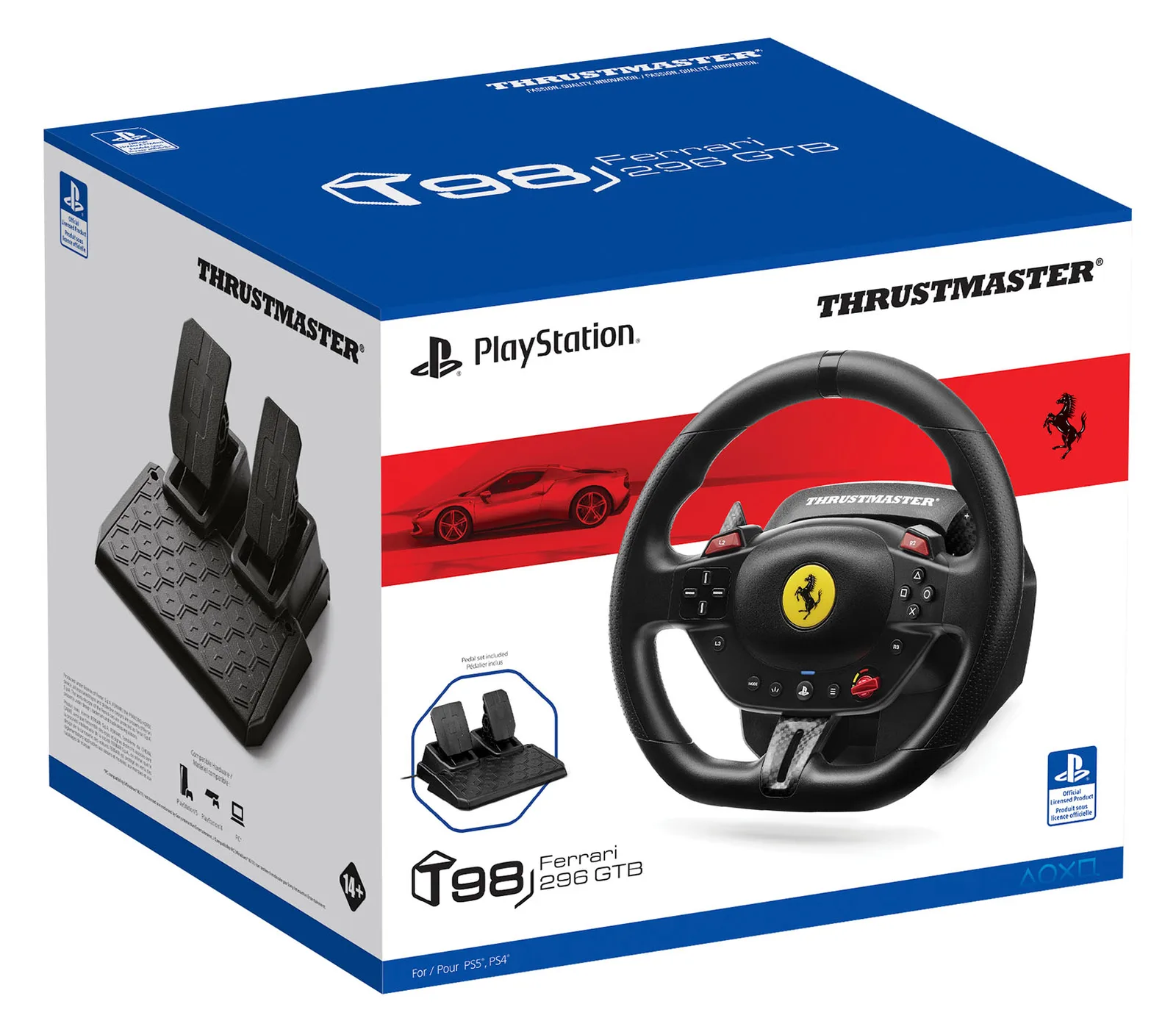 ThrustMaster T98-P Ferrari 296 GTB - Lenkrad, Ansicht 4