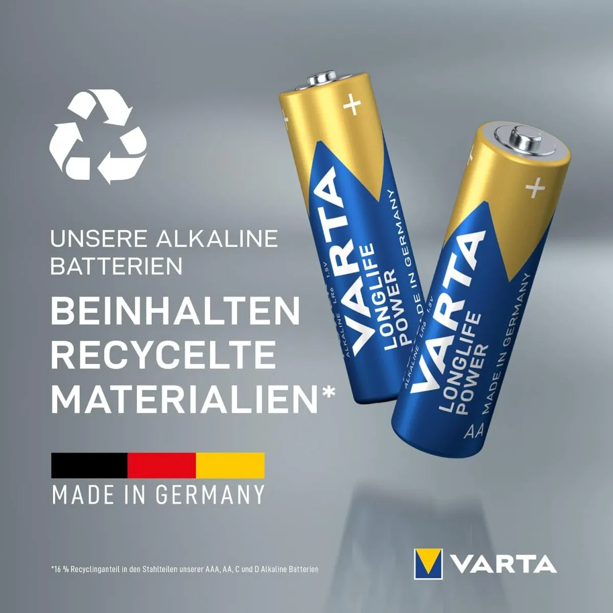 VARTA Batterien AA, 20er Pack (10+10), Longlife Power - Alkaline Mignon Batterien LR6 mit 1,5 V - Made in Germany - für energieintensive Geräte — Bild 4