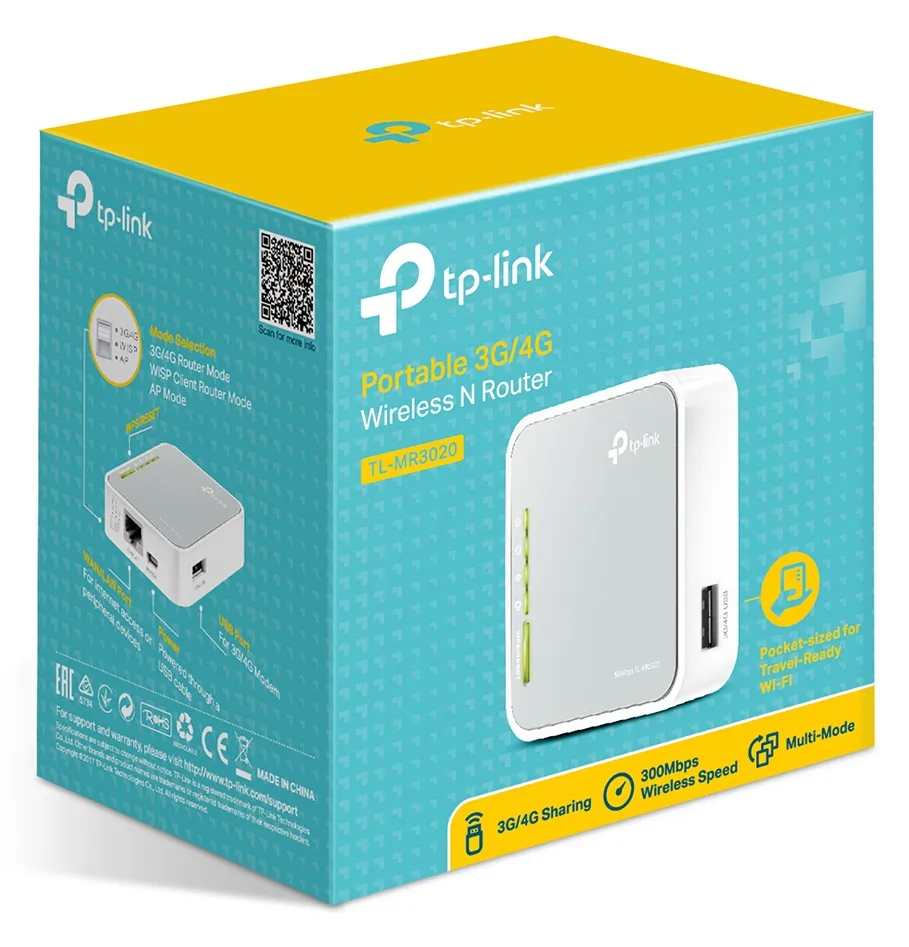 TP-LINK TL-MR3020 - Wireless Router - 802.11b/g/n, Ansicht 2