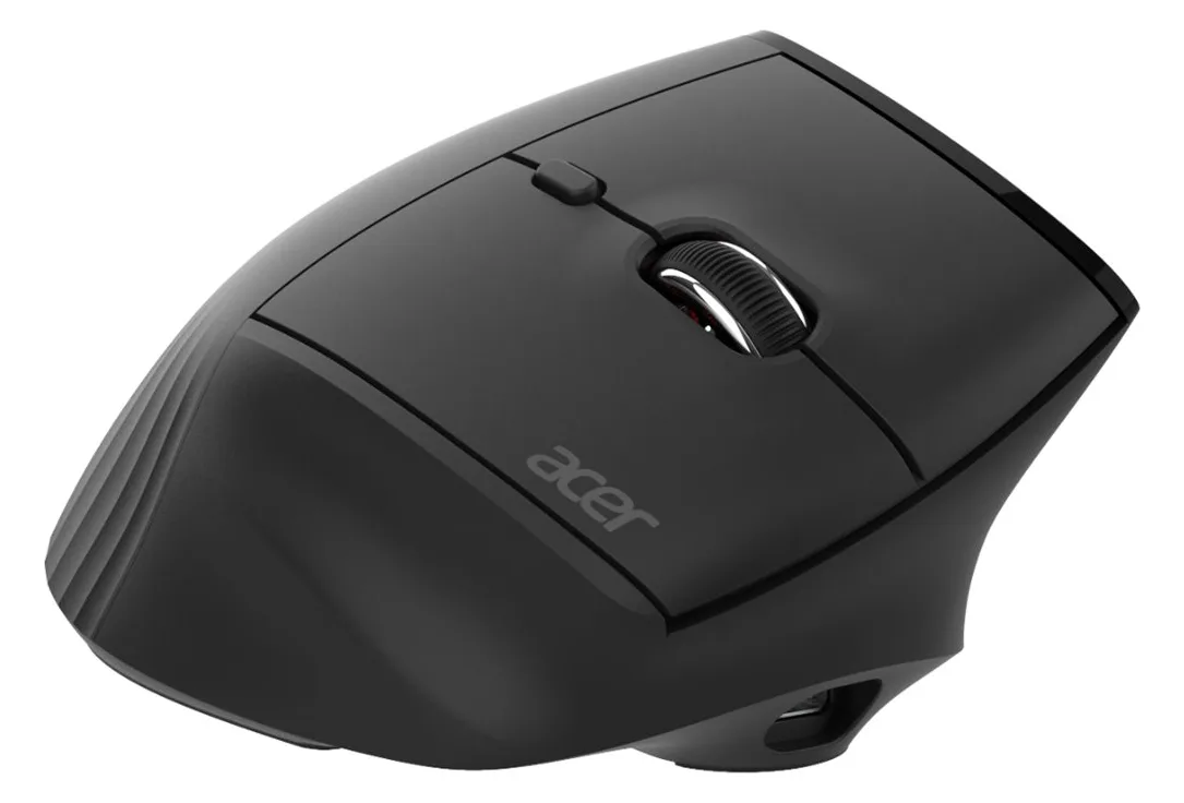 Acer Smart Fit - Maus - vertikal - ergonomisch - Laser - 10 Tasten - kabellos - 2.4 GHz, Bluetooth 5.0, Ansicht 3