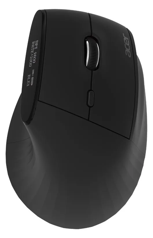 Acer Smart Fit - Maus - vertikal - ergonomisch - Laser - 10 Tasten - kabellos - 2.4 GHz, Bluetooth 5.0, Ansicht 4