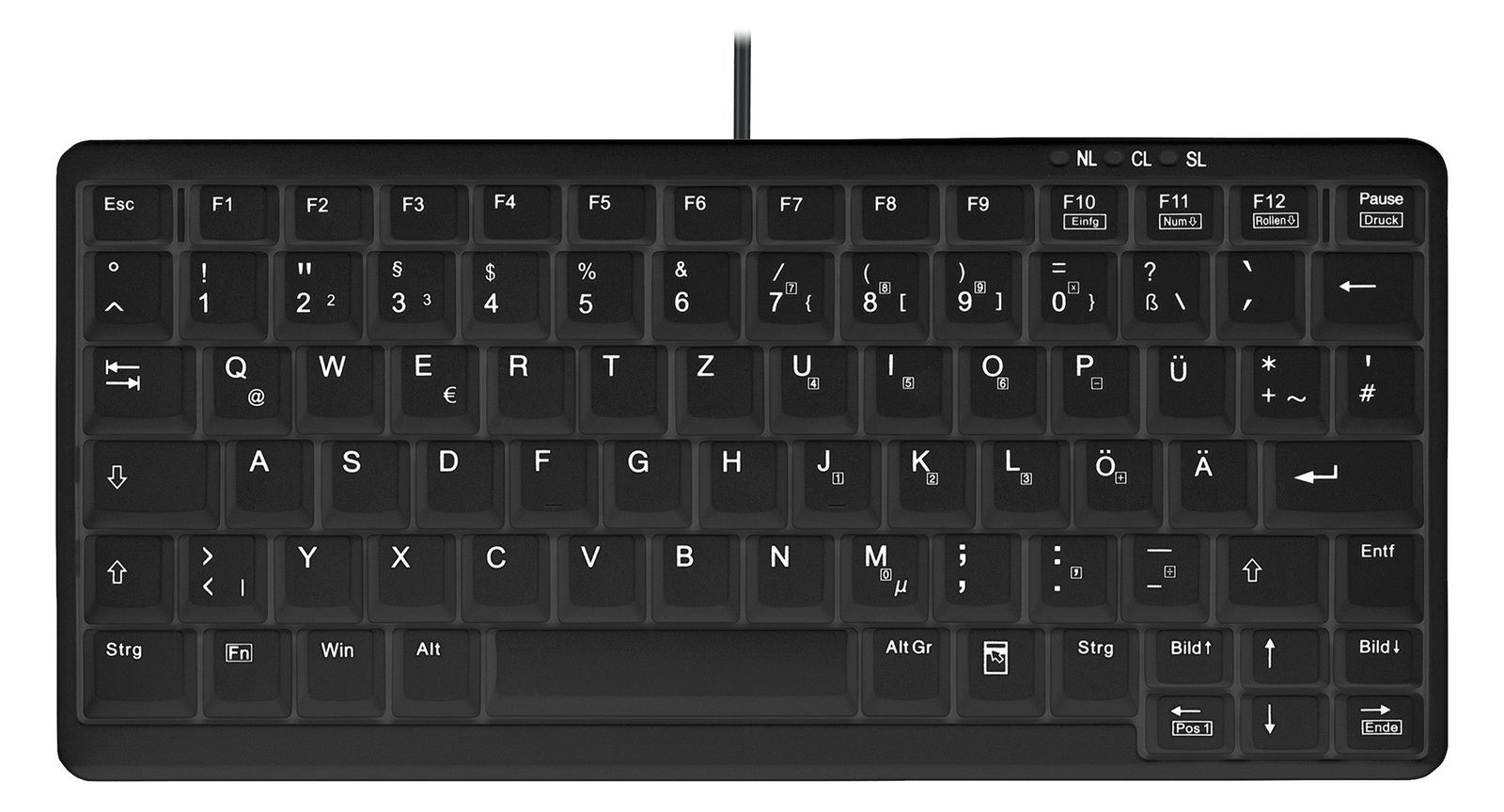 Active Key AK-4100-U - Tastatur - USB - TL: Deutsch, QWERTZ