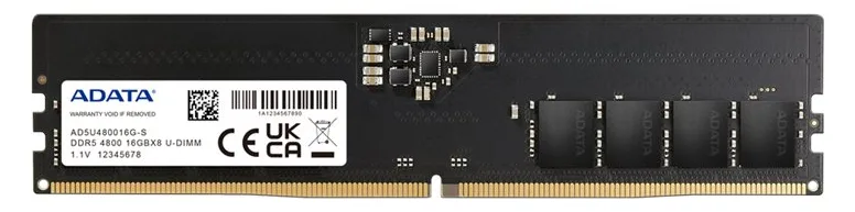ADATA DDR5 - Modul - 16 GB - DIMM 288-PIN - 4800 MT/s / PC5-38400, Ansicht 2