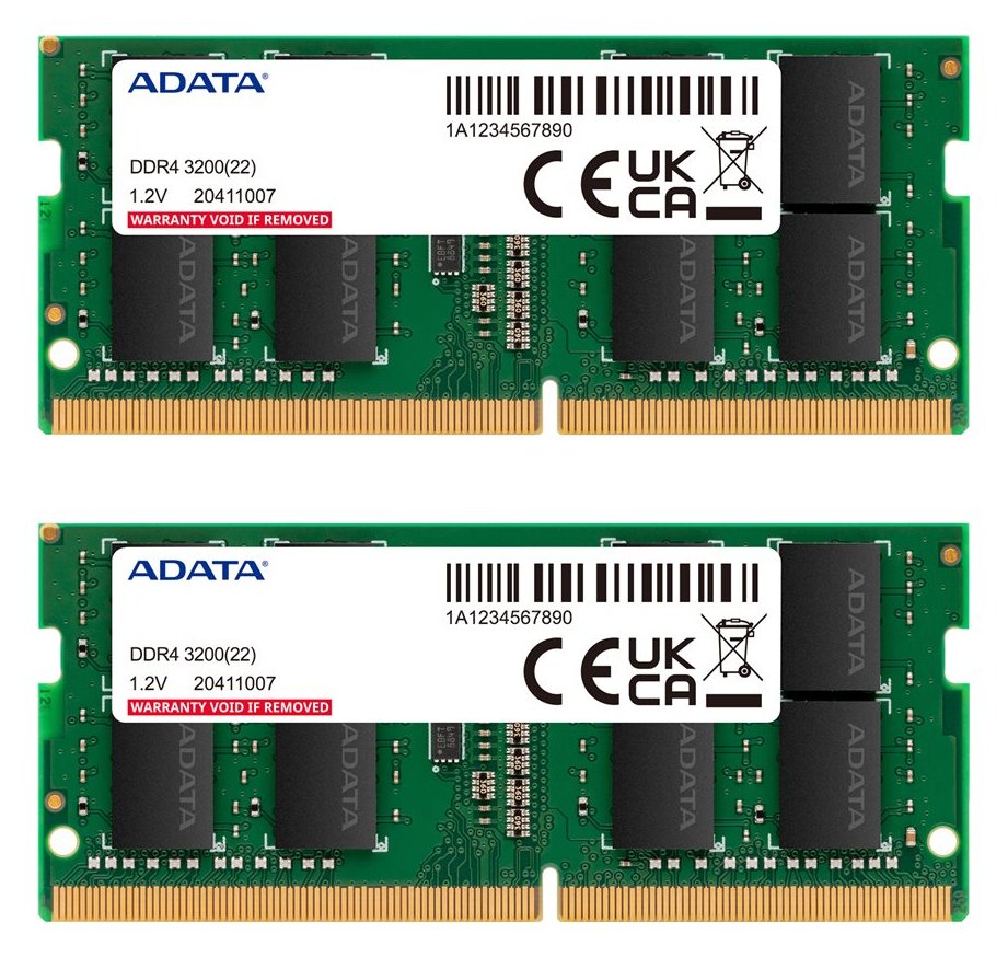 ADATA SO-DIMM DDR4-3200 Dual-Kit gruen AD4S32008G22-DTGN - 16 GB - DDR4 von LumaTech