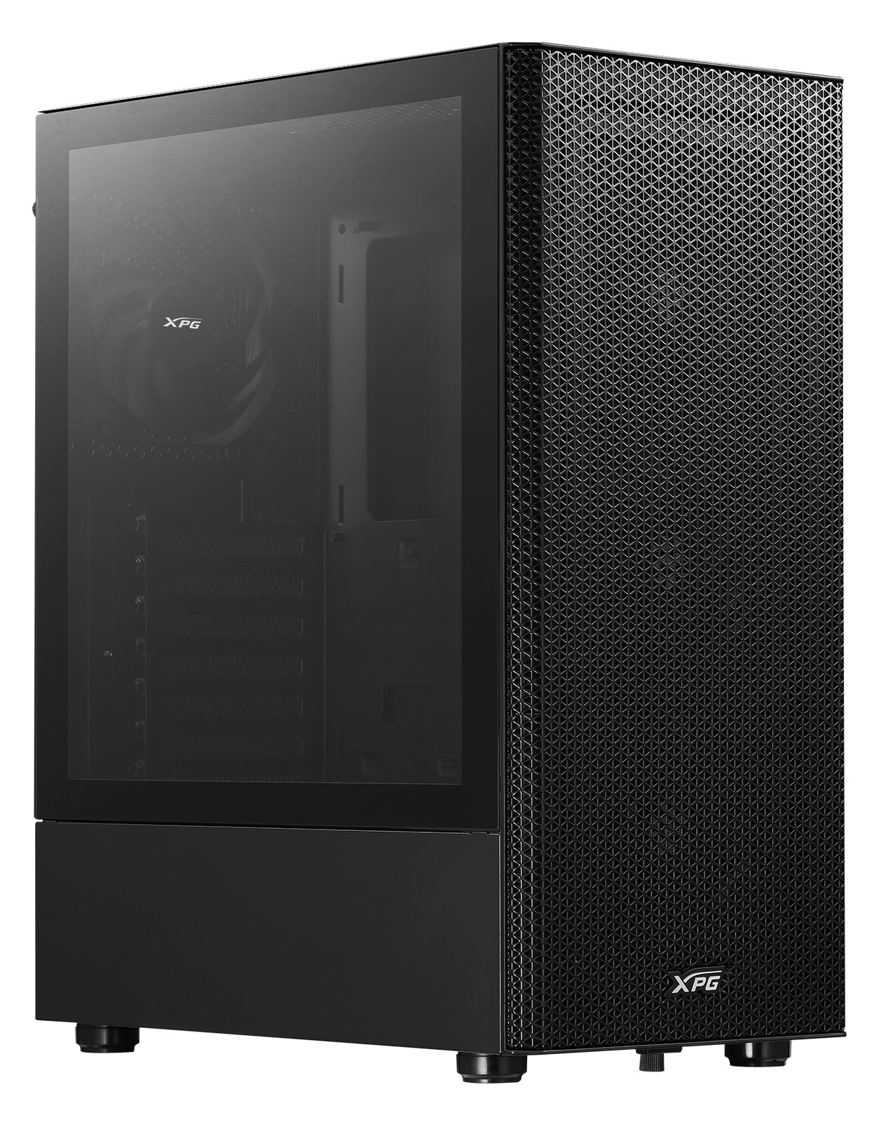 ADATA XPG VALOR - Mid tower - ATX - Seitenteil mit Fenster (gehärtetes Glas) - schwarz