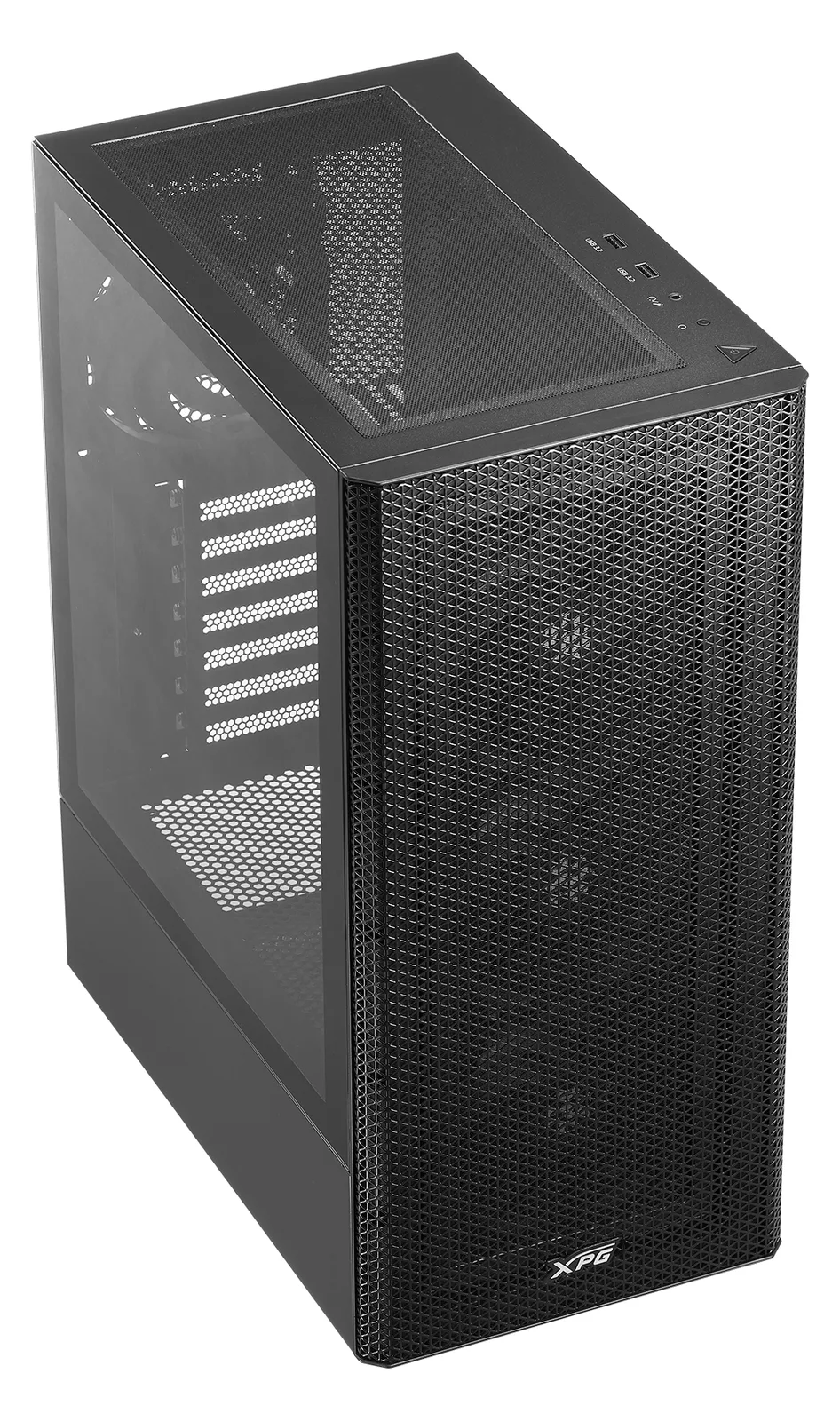 ADATA XPG VALOR - Mid tower - ATX - Seitenteil mit Fenster (gehärtetes Glas) - schwarz, Ansicht 2