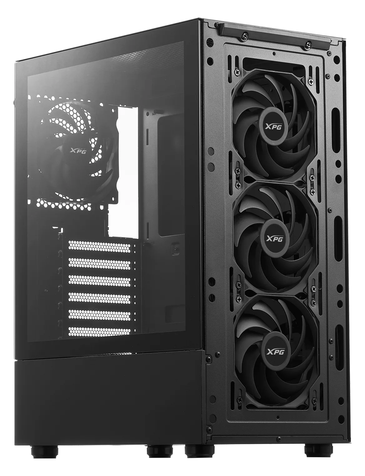 ADATA XPG VALOR - Mid tower - ATX - Seitenteil mit Fenster (gehärtetes Glas) - schwarz, Ansicht 4