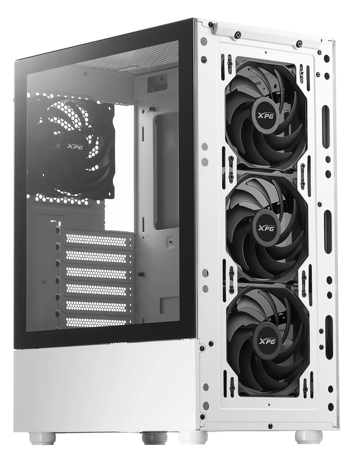ADATA XPG VALOR - Mid tower - ATX - Seitenteil mit Fenster (gehärtetes Glas) - weiß, Ansicht 4