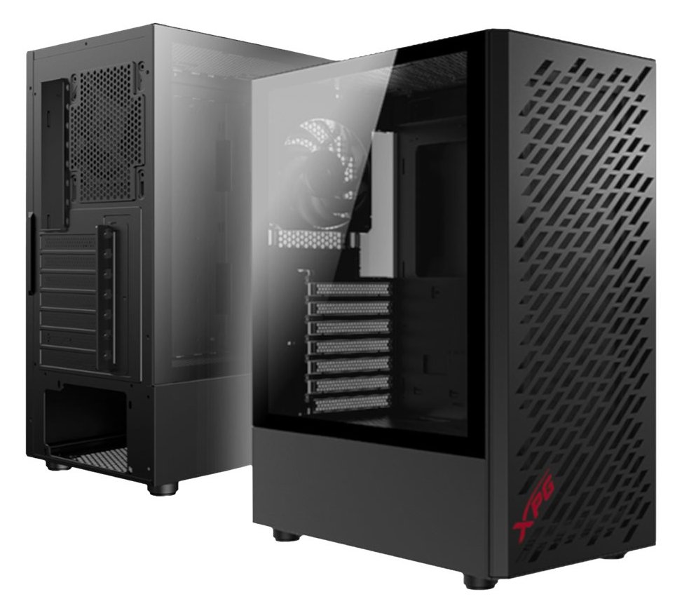 ADATA XPG VALOR AIR - Mid tower - ATX - Seitenteil mit Fenster (gehärtetes Glas) - schwarz