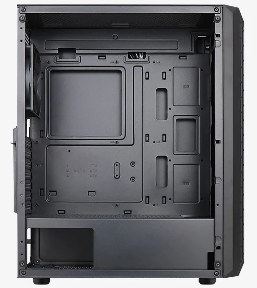 AEROCOOL ADVANCED TECHNOLOGIES AeroCool Beam - Mid tower - ATX - Seitenteil mit Fenster (gehärtetes Glas), Ansicht 4