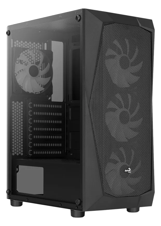 AEROCOOL ADVANCED TECHNOLOGIES AeroCool Falcon ARGB - Mid tower - ATX - Seitenteil mit Fenster (gehärtetes Glas), Ansicht 3