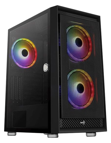 AEROCOOL ADVANCED TECHNOLOGIES AeroCool Graphite - MDT - ATX - Seitenteil mit Fenster (gehärtetes Glas) von LumaTech