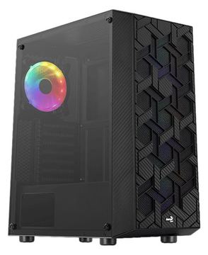 AEROCOOL ADVANCED TECHNOLOGIES AeroCool Hive FRGB - Mid tower - ATX - Seitenteil mit Fenster (gehärtetes Glas) von LumaTech