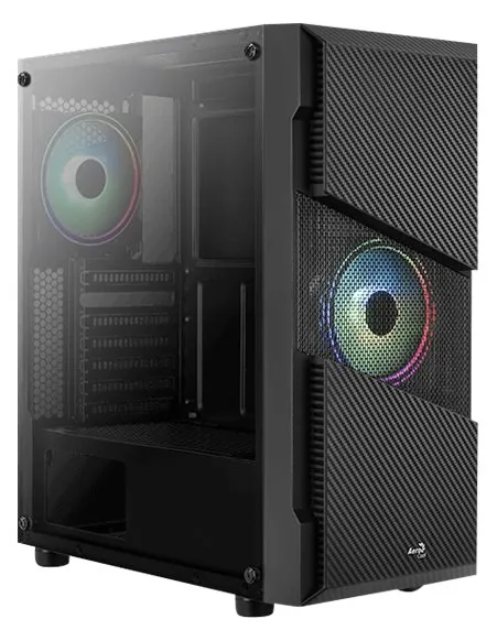AEROCOOL ADVANCED TECHNOLOGIES AeroCool Menace Saturn RGB - Tempered Glass Edition - Tower - ATX -Seitenteil mit Fenster, Ansicht 4