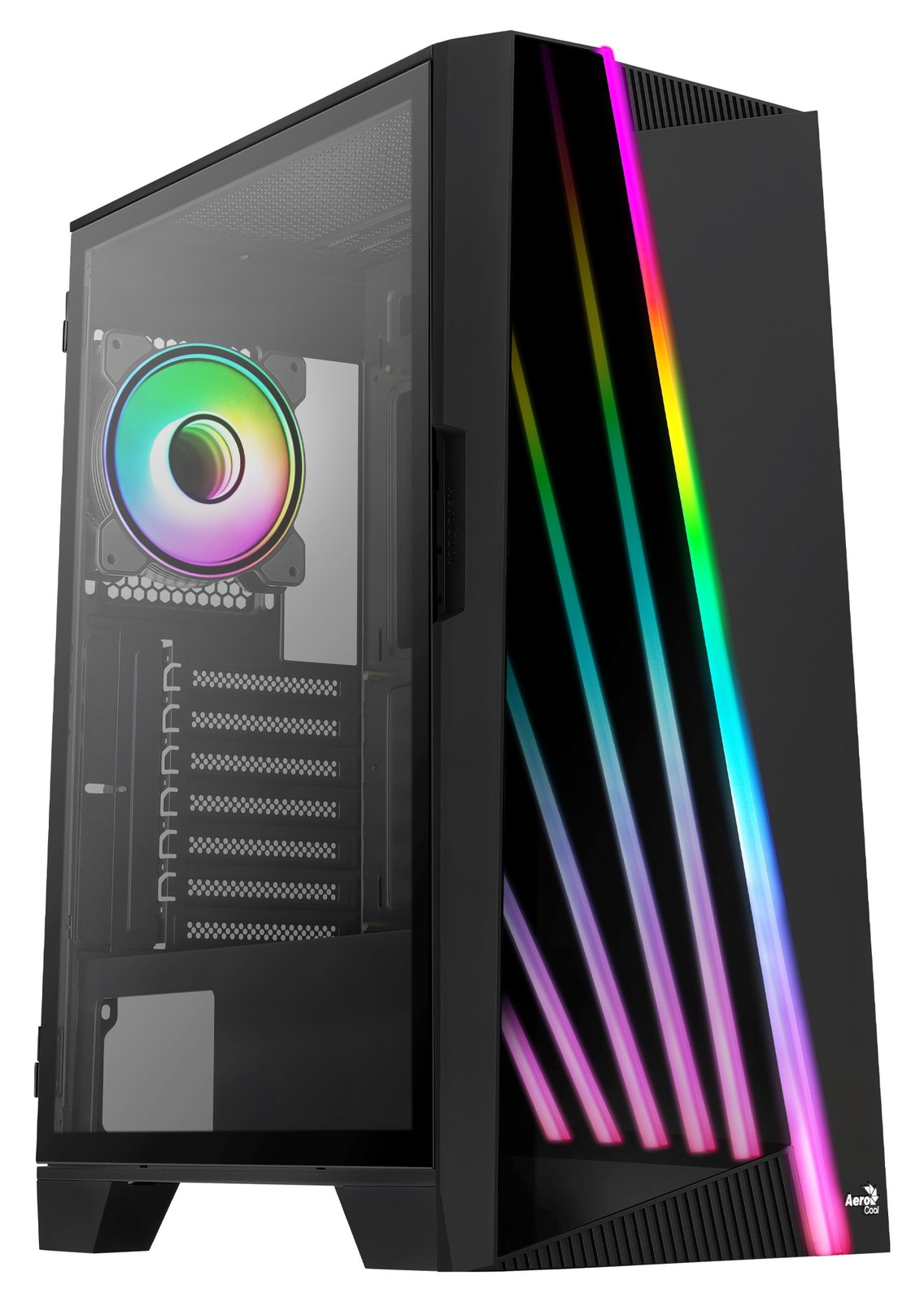 AEROCOOL ADVANCED TECHNOLOGIES AeroCool Mirage-G-BK-v1 - Mid tower - ATX - Seitenteil mit Fenster (gehärtetes Glas) von LumaTech