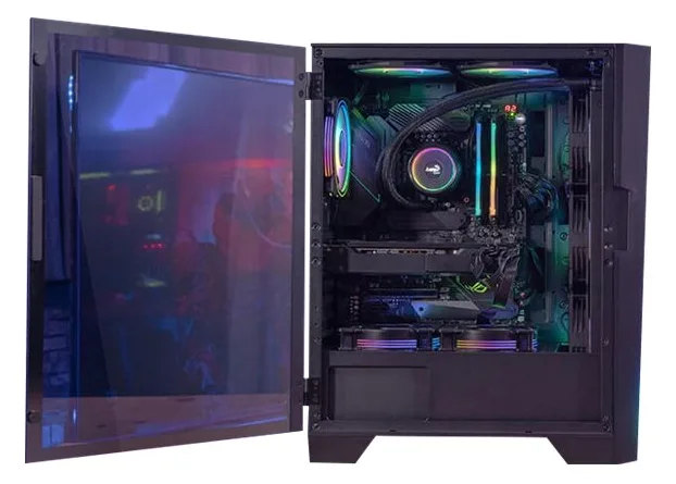 AEROCOOL ADVANCED TECHNOLOGIES AeroCool Mirage-G-BK-v1 - Mid tower - ATX - Seitenteil mit Fenster (gehärtetes Glas), Ansicht 2