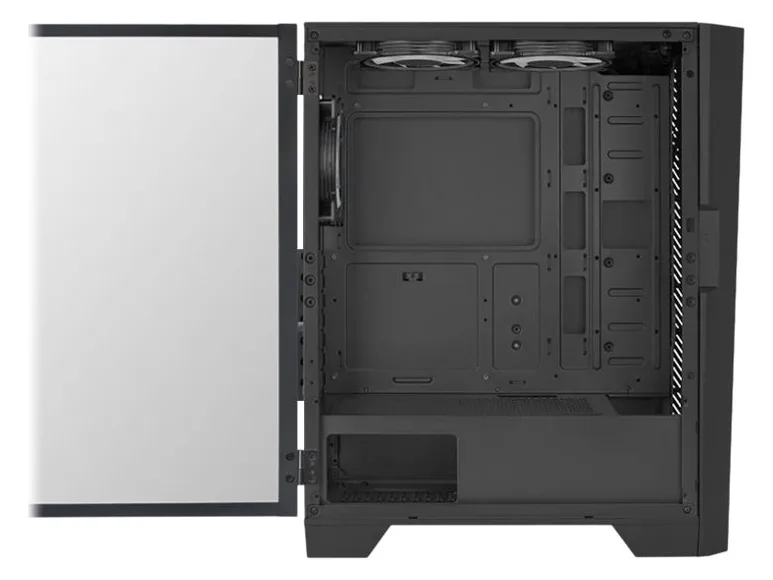 AEROCOOL ADVANCED TECHNOLOGIES AeroCool Mirage-G-BK-v1 - Mid tower - ATX - Seitenteil mit Fenster (gehärtetes Glas), Ansicht 3