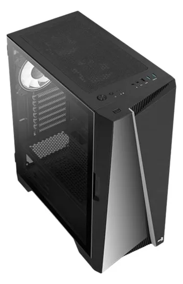AEROCOOL ADVANCED TECHNOLOGIES AeroCool Mirage-G-BK-v1 - Mid tower - ATX - Seitenteil mit Fenster (gehärtetes Glas), Ansicht 5