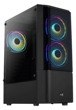 AEROCOOL ADVANCED TECHNOLOGIES AeroCool Quantum - Mid tower - ATX - Seitenteil mit Fenster (gehärtetes Glas) von LumaTech