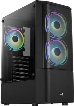 AEROCOOL ADVANCED TECHNOLOGIES AeroCool Quantum Mesh - MDT - ATX - Seitenteil mit Fenster (gehärtetes Glas) von LumaTech