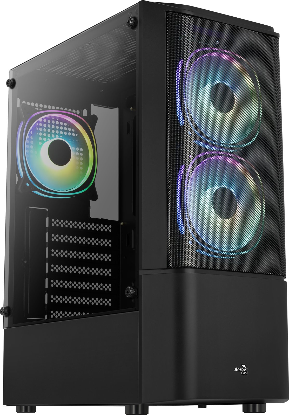 AEROCOOL ADVANCED TECHNOLOGIES AeroCool Quantum Mesh - MDT - ATX - Seitenteil mit Fenster (gehärtetes Glas) von LumaTech