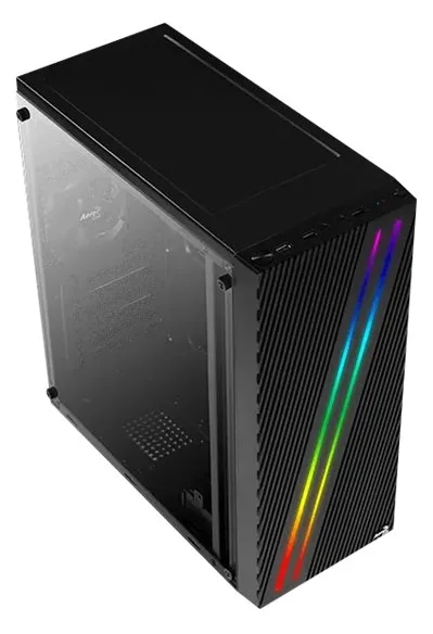 AEROCOOL ADVANCED TECHNOLOGIES AeroCool Streak - Tower - ATX - Seitenteil mit Fenster (Acryl), Ansicht 4
