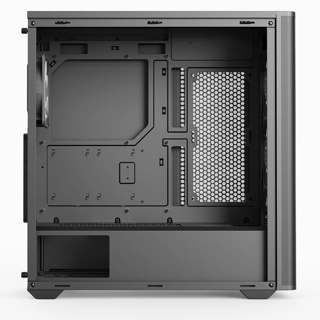 AEROCOOL ADVANCED TECHNOLOGIES Geh Midi D501A-G-WT-v2 W/Wood/ATX - ATX, Ansicht 3