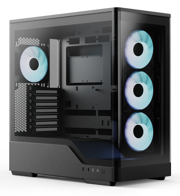 AEROCOOL ADVANCED TECHNOLOGIES Geh Midi P500A Black ACCS-P500A-001 von LumaTech