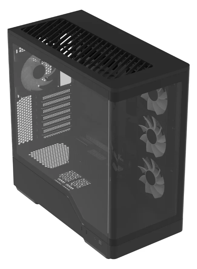 AEROCOOL ADVANCED TECHNOLOGIES Geh Midi P500A Black ACCS-P500A-001, Ansicht 4