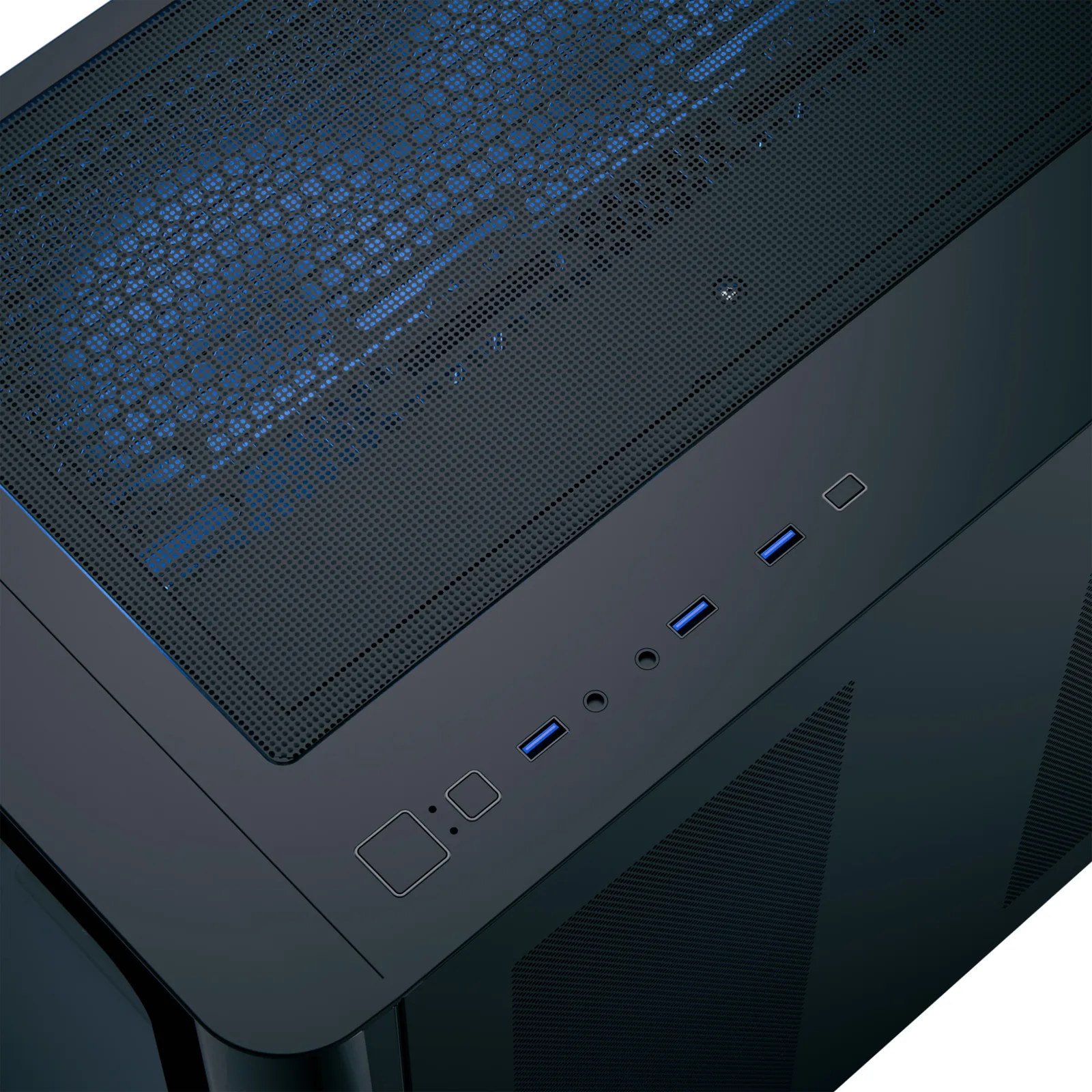 AEROCOOL ADVANCED TECHNOLOGIES Geh Midi P500C-G-BK-v1 o.N. Full Tempered Glas B - Gehäuse, Ansicht 4