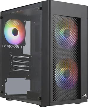 AEROCOOL ADVANCED TECHNOLOGIES Hexform - Mini Tower - PC - Schwarz - micro ATX - Mini-ITX - ABS - SPCC von LumaTech