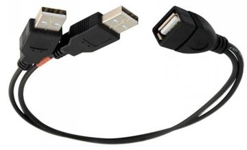 ALLNET 133298 2 x USB A USB A Schwarz USB Kabel von LumaTech