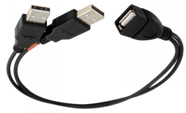 ALLNET 133298 2 x USB A USB A Schwarz USB Kabel