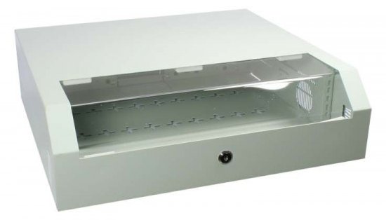 ALLNET 133372 - Wandmontiertes Regal - Grau - Stahl - 48,3 cm (19 Zoll) - 490 mm - 145 mm
