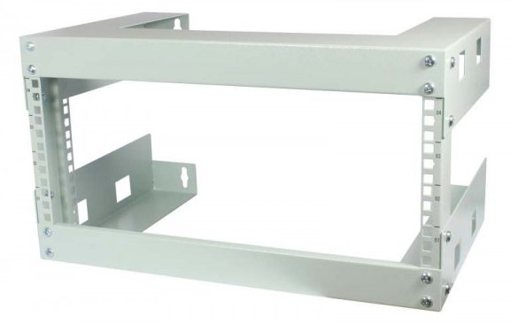 ALLNET 19\Wandgehäuse offen 6HE T300mm Lichtgrau SWD-Serie - Wandgehäuse - Wandmontiertes Regal - Grau von LumaTech