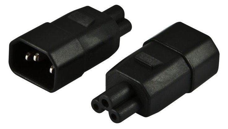 ALLNET ADAP-C14-IEC320-C5 - C14 - IEC 320-C5 - Schwarz
