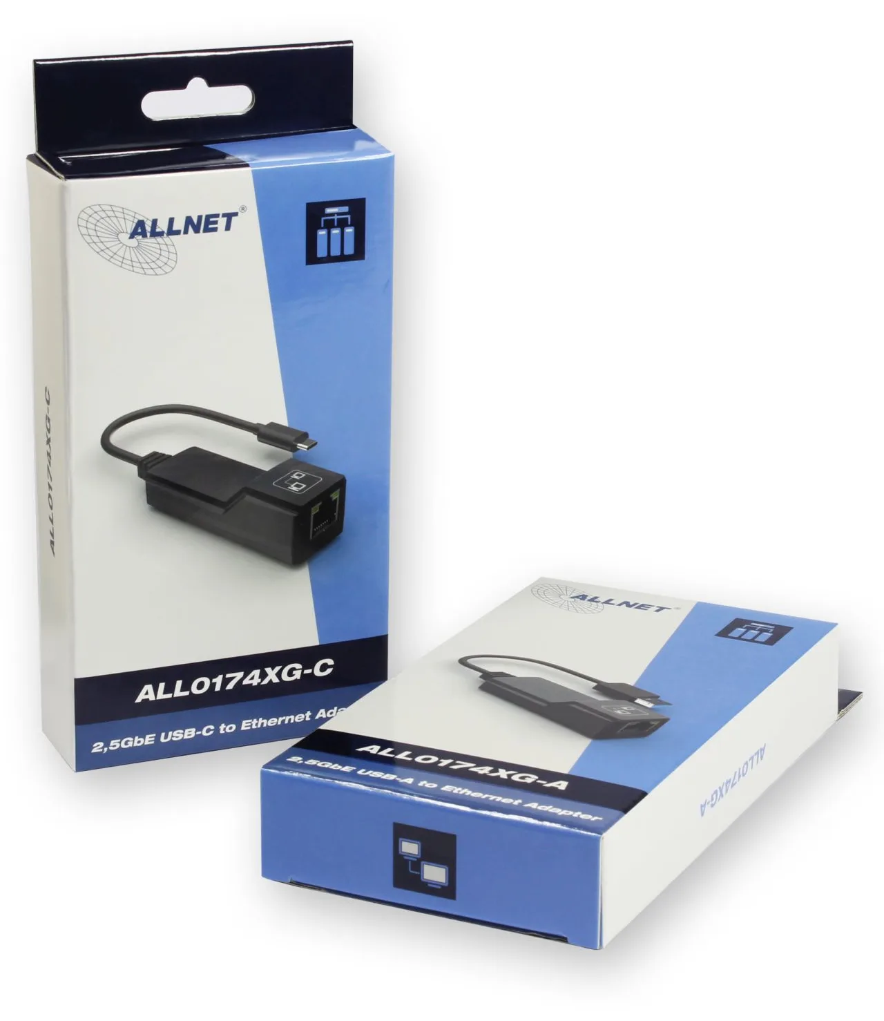 ALLNET ALL0174XG-A - USB Typ-C - RJ-45 - Schwarz, Ansicht 2