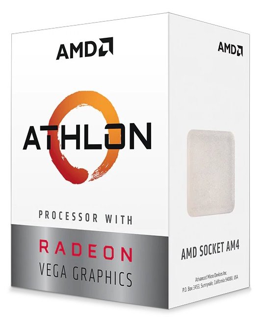 AMD Athlon 3000G 3.5GHz Box AM4 4MB 64-Bit 14nm 35W - 3,5 GHz - 5 MB von LumaTech