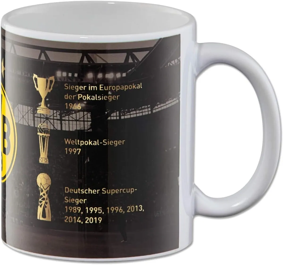 Borussia Dortmund BVB Erfolge Tasse, Keramik, Tasse, 300 ml — Bild 2