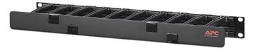 APC Horizontal Cable Manager Single-Sided with Cover - Rack - Kabelführungssatz - Schwarz - 1U - 48.3 cm (19) von LumaTech