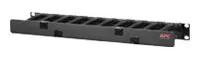 APC Horizontal Cable Manager Single-Sided with Cover - Rack - Kabelführungssatz - Schwarz - 1U - 48.3 cm (19), Ansicht 3