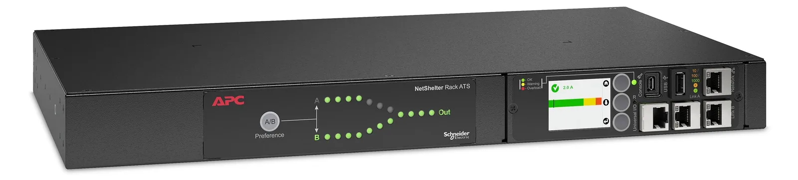 APC NetShelter - Automatisches Netzumschaltgerät (Rack - einbaufähig) - 16 A, Ansicht 3