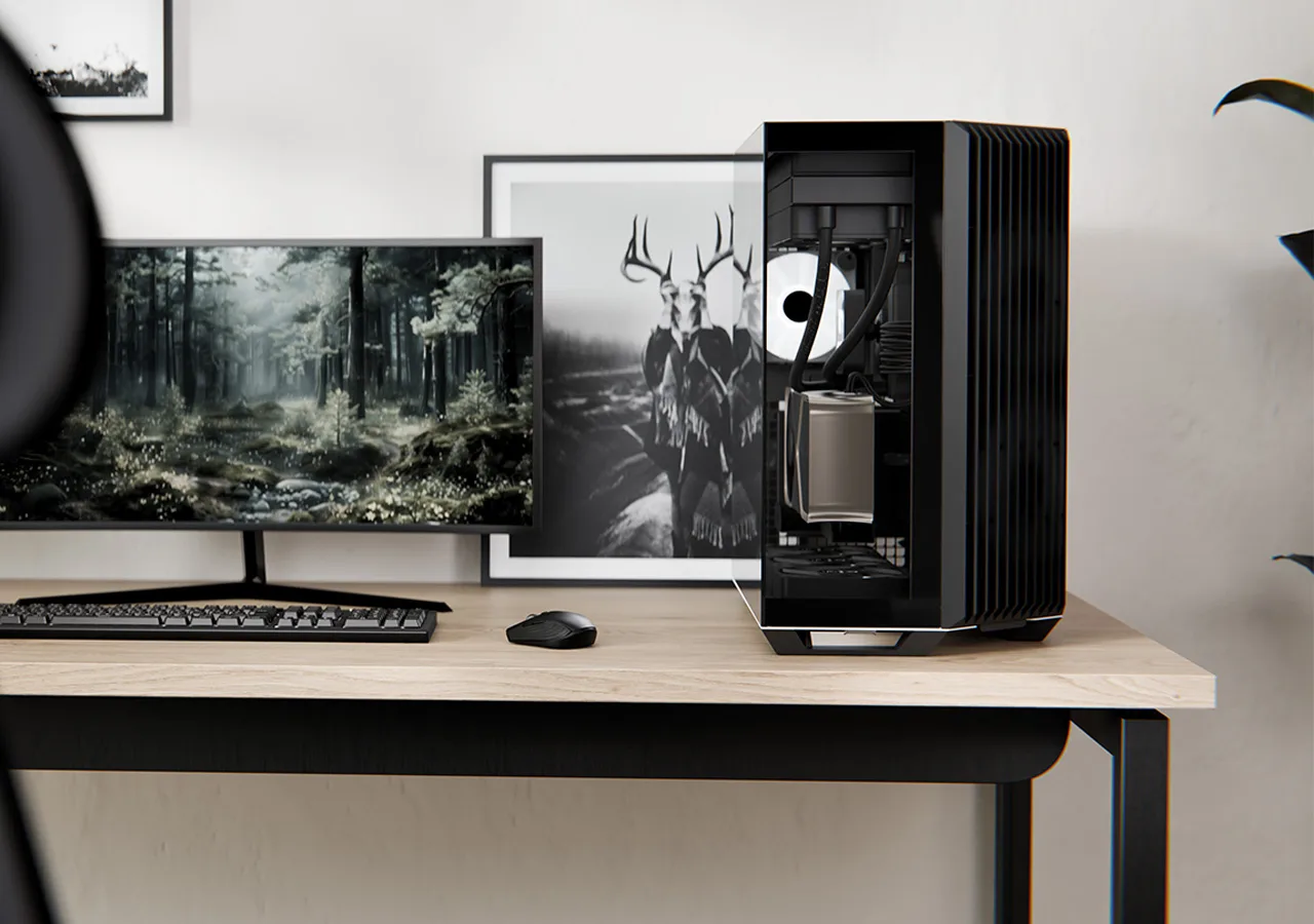 APNX Geh Midi V1-BK-V1 B/MicroATX/MiniITX - Midi/Minitower - Micro/Mini/Flex-ATX, Ansicht 2