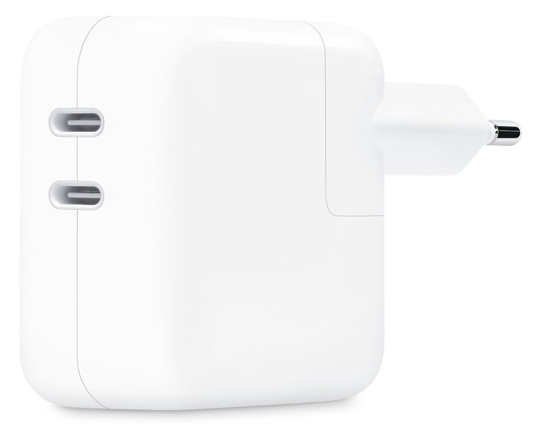 Apple Netzteil - 35 Watt - 2 Ausgabeanschlussstellen (24 pin USB-C)