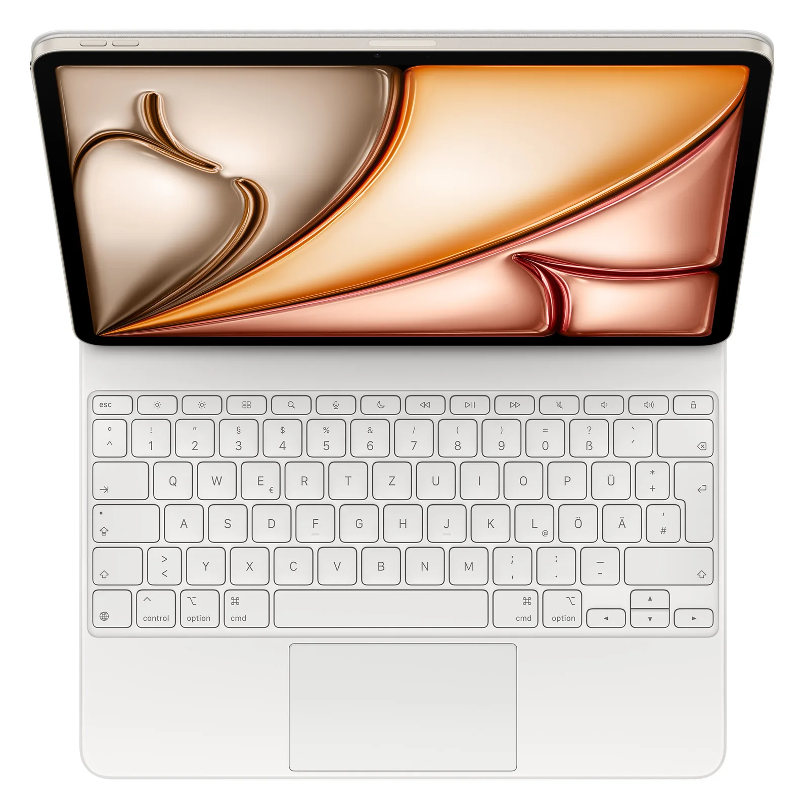 Apple Magic Keyboard - Tastatur und Foliohülle - mit Trackpad - Apple Smart connector - TL: Deutsch, QWERTZ, Ansicht 2