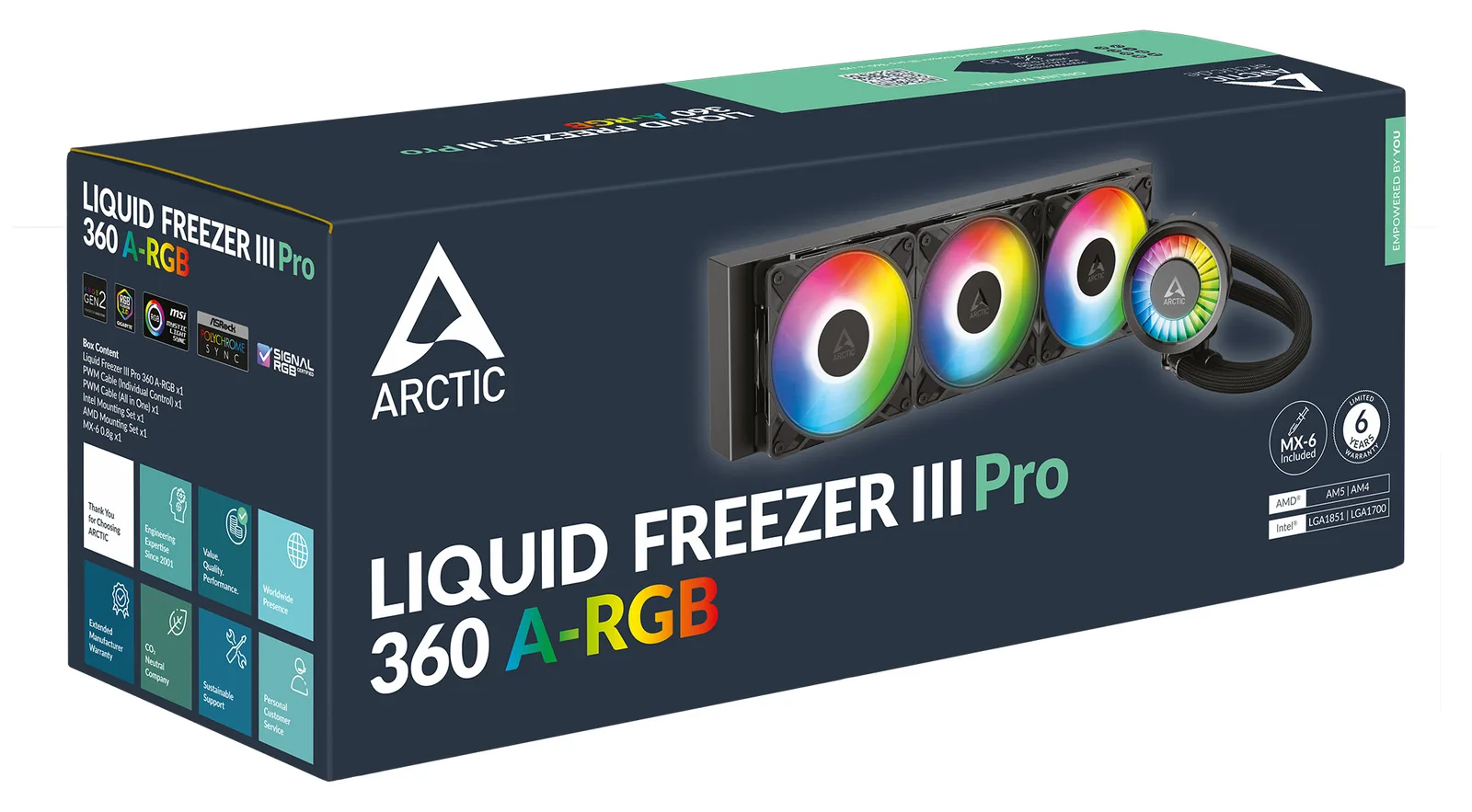 Arctic Liquid Freezer III Pro 360 A-RGB - CPU-Kühler - AMD Sockel AM4 (Ryzen), Ansicht 3