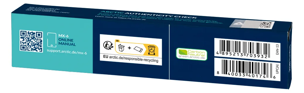 Arctic MX-6 - Wärmeleitpaste - 8 g - Grau, Ansicht 3
