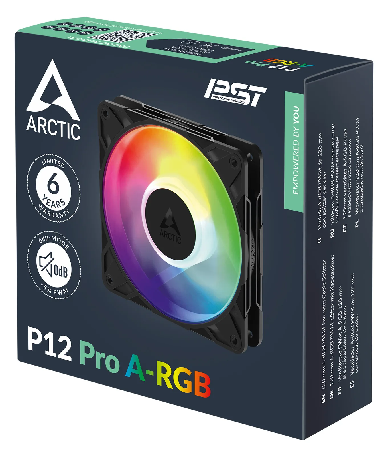 Arctic P12 Pro A-RGB Gehäuseluefter - Gehäuse-Lüfter - 3.000 rpm, Ansicht 2
