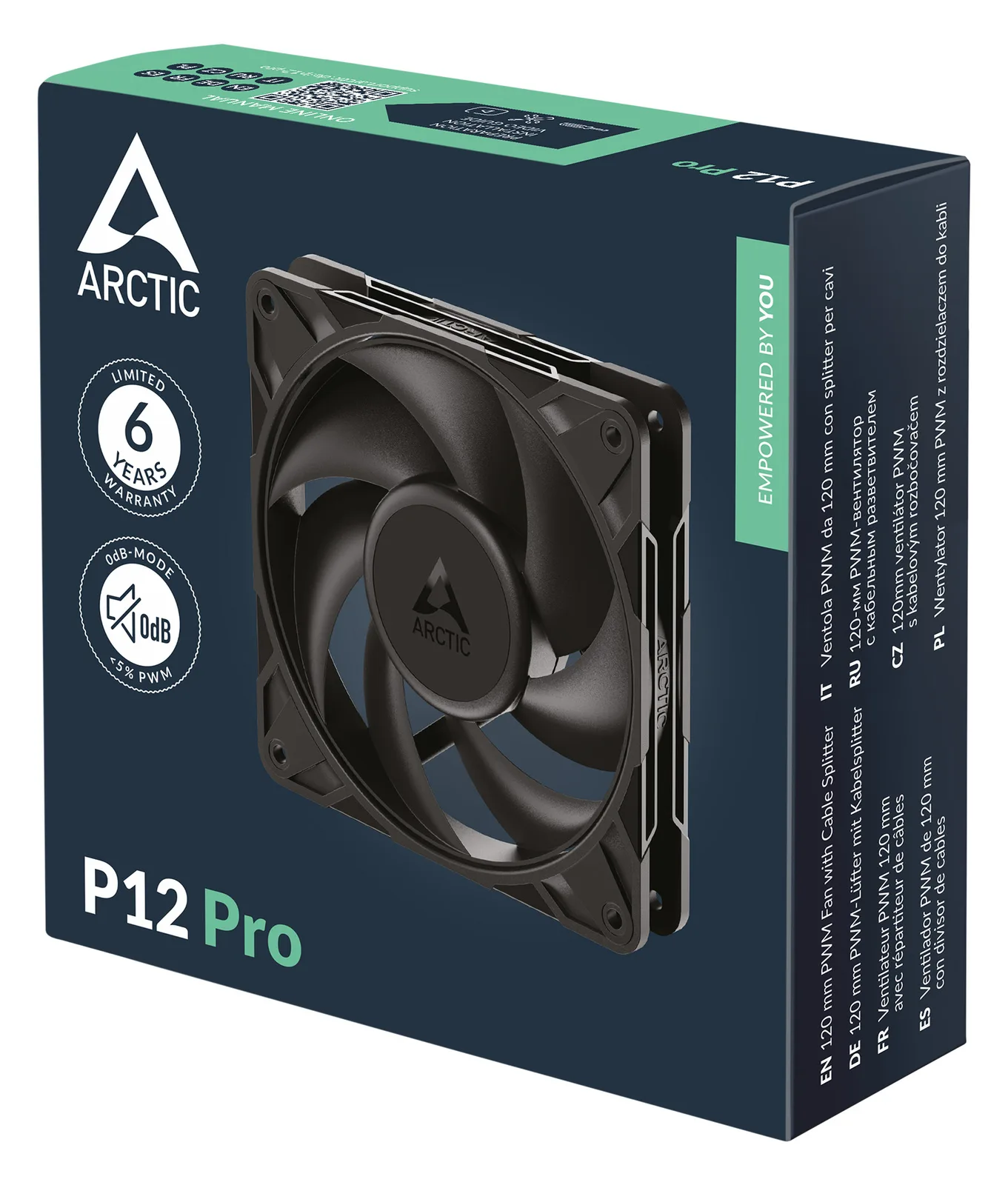 Arctic P12 Pro Gehäuseluefter - Gehäuse-Lüfter - 25 dB, Ansicht 2